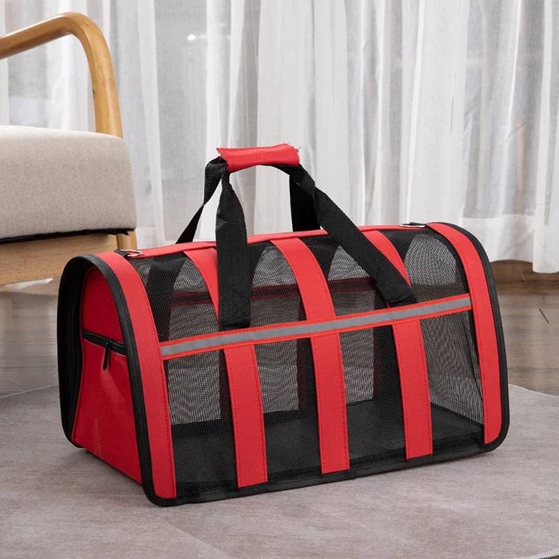 Bolsa de Transporte Respirável para Cães e Gatos